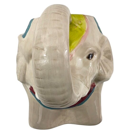 Pier 1 Imports Hand Painted Dolomite 14 Oz Elephant Mug - Picture 7 of 15